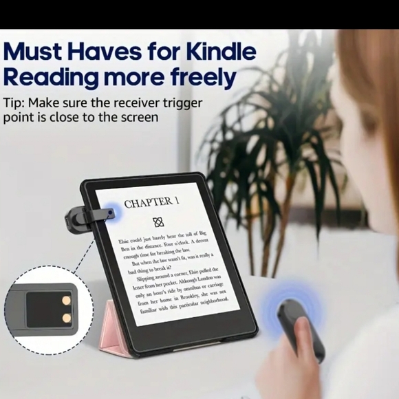 NWT Kindle Page Turner Remote Wireless Clicker Hands Free Reading - Picture 13 of 14